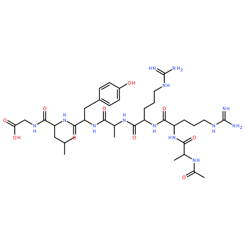 Glycine, N-acetyl-L-alanyl-L-arginyl-L-arginyl-L-alanyl-L-tyrosyl-L-leucyl-