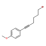 Benzene, 1-(6-bromo-1-hexynyl)-4-methoxy-