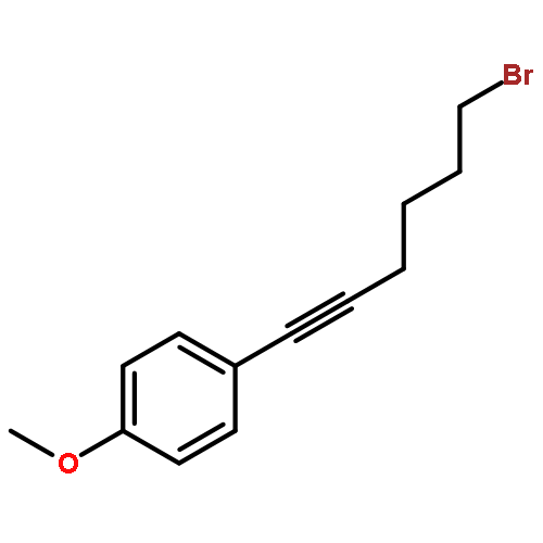 Benzene, 1-(6-bromo-1-hexynyl)-4-methoxy-