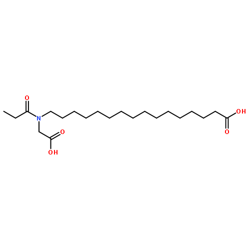 Hexadecanoic acid, 16-[(carboxymethyl)(1-oxopropyl)amino]-