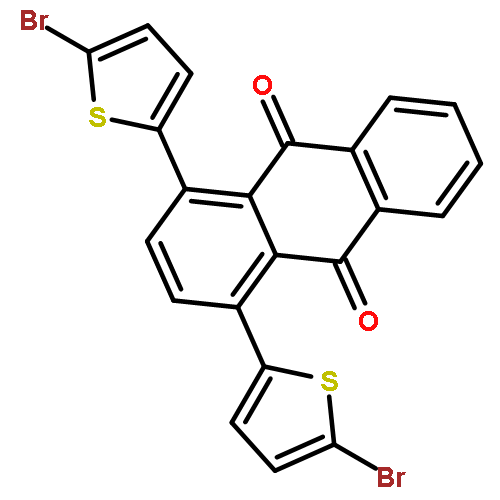 9,10-Anthracenedione, 1,4-bis(5-bromo-2-thienyl)-