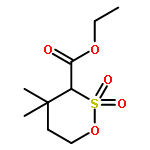 1,2-Oxathiane-3-carboxylic acid, 4,4-dimethyl-, ethyl ester, 2,2-dioxide