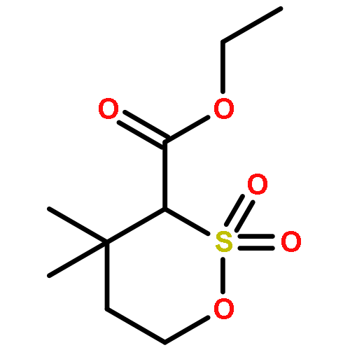 1,2-Oxathiane-3-carboxylic acid, 4,4-dimethyl-, ethyl ester, 2,2-dioxide