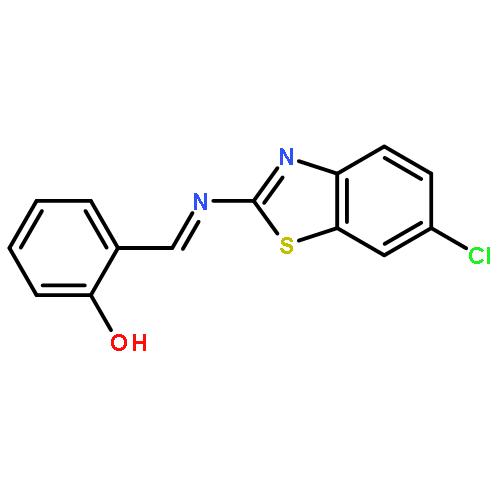 Phenol, 2-[[(6-chloro-2-benzothiazolyl)imino]methyl]-