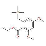 Benzoic acid, 2,4-dimethoxy-6-[(trimethylsilyl)methyl]-, ethyl ester