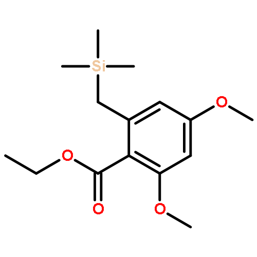 Benzoic acid, 2,4-dimethoxy-6-[(trimethylsilyl)methyl]-, ethyl ester