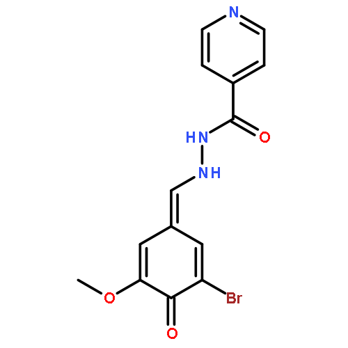 (E)-N'-(3-bromo-4-hydroxy-5-methoxybenzylidene)isonicotinohydrazide