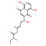 Butanoic acid,2-methyl-,(1R)-1-(1,4-dihydro-5,8-dihydroxy-1,4-dioxo-2-naphthalenyl)-4-methyl-3-penten-1-ylester