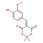 1,3-Dioxane-4,6-dione,5-[(4-hydroxy-3-methoxyphenyl)methylene]-2,2-dimethyl-