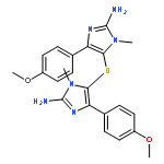 1H-Imidazol-2-amine, 5,5'-thiobis[4-(4-methoxyphenyl)-1-methyl-