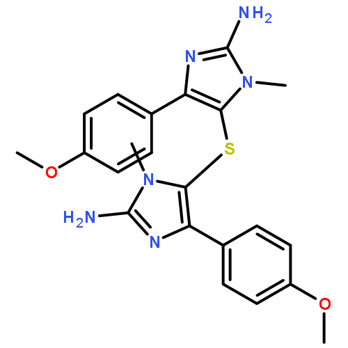 1H-Imidazol-2-amine, 5,5'-thiobis[4-(4-methoxyphenyl)-1-methyl-