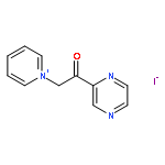 Pyridinium, 1-[2-oxo-2-(2-pyrazinyl)ethyl]-, iodide (1:1)