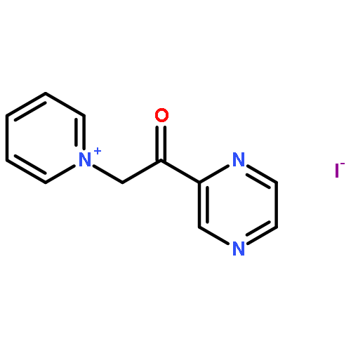 Pyridinium, 1-[2-oxo-2-(2-pyrazinyl)ethyl]-, iodide (1:1)