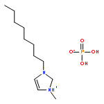 1H-Imidazolium, 1-methyl-3-octyl-, phosphate (1:1)