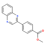 Benzoic acid, 4-(2-quinoxalinyl)-, methyl ester