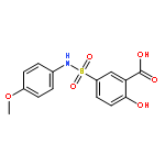 Benzoic acid,2-hydroxy-5-[[(4-methoxyphenyl)amino]sulfonyl]-