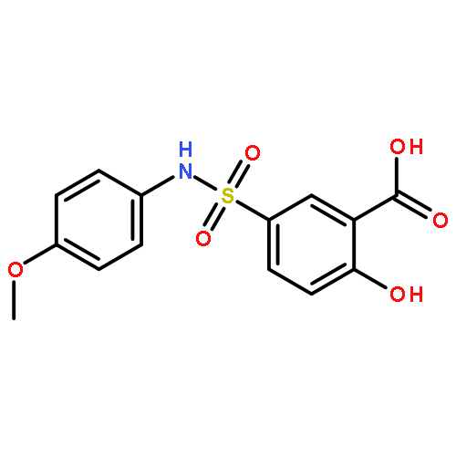 Benzoic acid,2-hydroxy-5-[[(4-methoxyphenyl)amino]sulfonyl]-