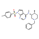 7H-Pyrrolo[2,3-d]pyrimidin-4-amine,
N-methyl-N-[(3R,4R)-4-methyl-1-(phenylmethyl)-3-piperidinyl]-7-[(4-met
hylphenyl)sulfonyl]-