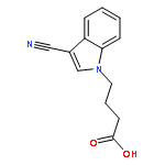 1H-Indole-1-butanoic acid, 3-cyano-