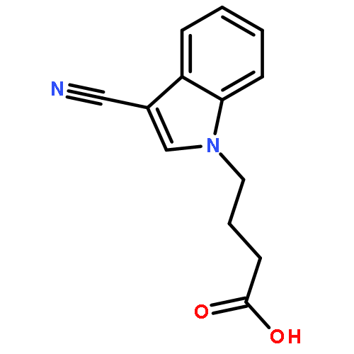 1H-Indole-1-butanoic acid, 3-cyano-