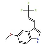 1H-Indole, 5-methoxy-3-[(1E)-3,3,3-trifluoro-1-propen-1-yl]-