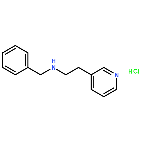 3-Pyridineethanamine, N-(phenylmethyl)-, hydrochloride (1:1)