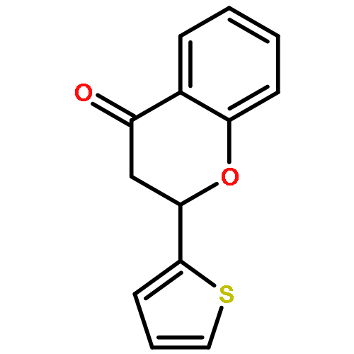 4H-1-Benzopyran-4-one, 2,3-dihydro-2-(2-thienyl)-