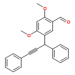 Benzaldehyde, 5-(1,3-diphenyl-2-propyn-1-yl)-2,4-dimethoxy-