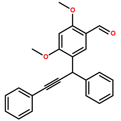 Benzaldehyde, 5-(1,3-diphenyl-2-propyn-1-yl)-2,4-dimethoxy-