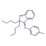 Benzenamine, N-(2,2-dibutyl-1,2-dihydro-3H-indol-3-ylidene)-4-methyl-