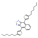 Naphtho[2,3-c][1,2,5]thiadiazole, 4,9-bis(4-hexyl-2-thienyl)-