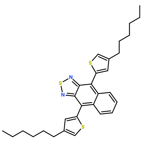 Naphtho[2,3-c][1,2,5]thiadiazole, 4,9-bis(4-hexyl-2-thienyl)-