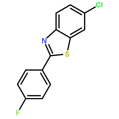 Benzothiazole, 6-chloro-2-(4-fluorophenyl)-