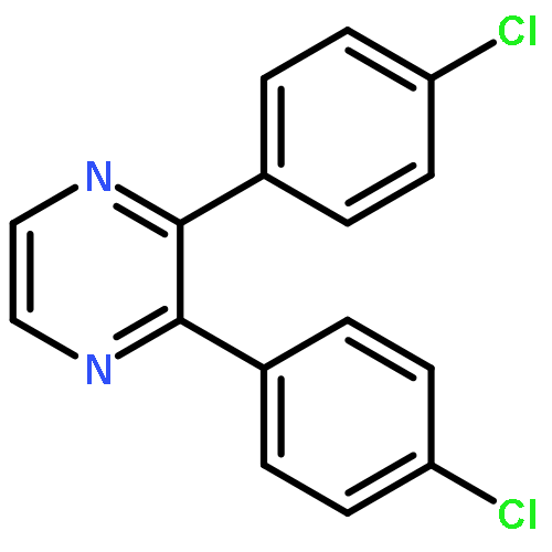 Pyrazine, 2,3-bis(4-chlorophenyl)-