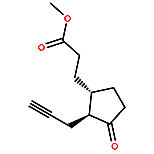 Cyclopentanepropanoic acid, 3-oxo-2-(2-propynyl)-, methyl ester, trans-