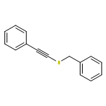 Benzene, [[(phenylethynyl)thio]methyl]-