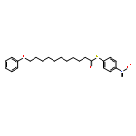 Undecanethioic acid, 11-phenoxy-, S-(4-nitrophenyl) ester