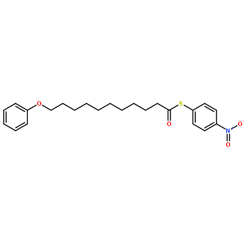 Undecanethioic acid, 11-phenoxy-, S-(4-nitrophenyl) ester