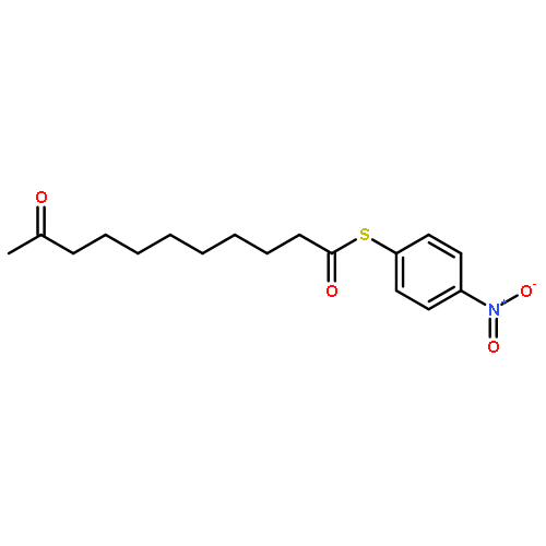 Undecanethioic acid, 10-oxo-, S-(4-nitrophenyl) ester