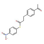 Benzenepropanethioic acid, 4-acetyl-, S-(4-nitrophenyl) ester