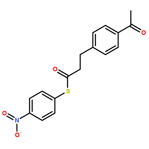 Benzenepropanethioic acid, 4-acetyl-, S-(4-nitrophenyl) ester