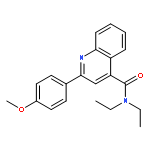 4-Quinolinecarboxamide, N,N-diethyl-2-(4-methoxyphenyl)-