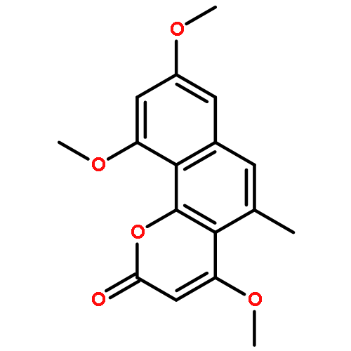 2H-Naphtho[1,2-b]pyran-2-one, 4,8,10-trimethoxy-5-methyl-