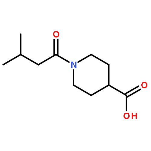 1-(3-Methylbutanoyl)piperidine-4-carboxylic acid