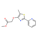 Acetic acid, 2-[[5-methyl-2-(2-pyridinyl)-4-thiazolyl]oxy]-, methyl ester