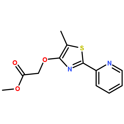 Acetic acid, 2-[[5-methyl-2-(2-pyridinyl)-4-thiazolyl]oxy]-, methyl ester