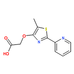 Acetic acid, 2-[[5-methyl-2-(2-pyridinyl)-4-thiazolyl]oxy]-