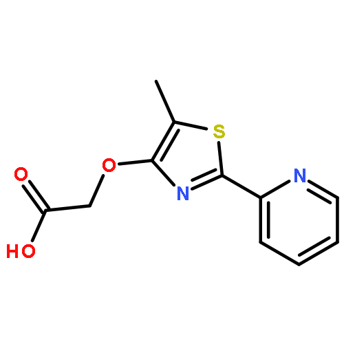 Acetic acid, 2-[[5-methyl-2-(2-pyridinyl)-4-thiazolyl]oxy]-