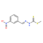 Hydrazinecarbodithioic acid, 2-[(3-nitrophenyl)methylene]-, methyl ester