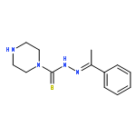 1-Piperazinecarbothioic acid, 2-(1-phenylethylidene)hydrazide